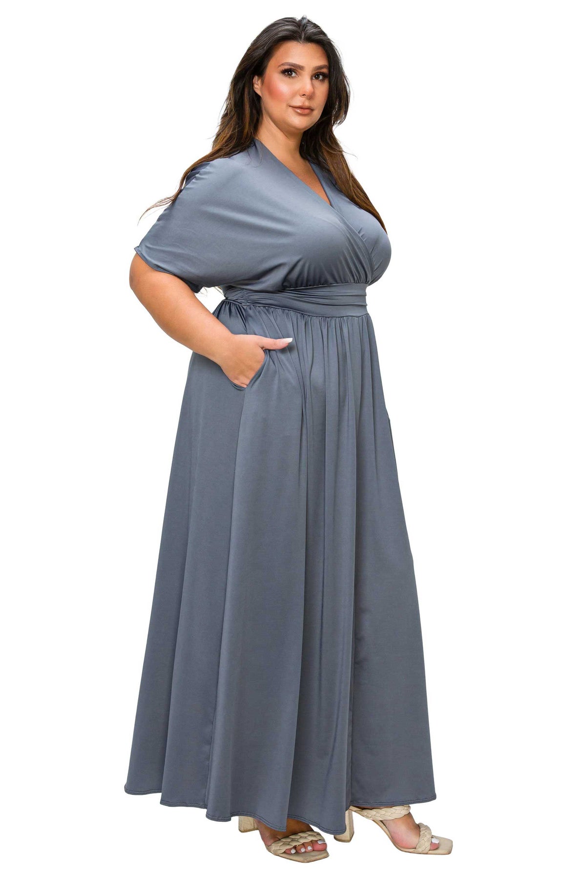 Raffi Empire Waist Pocket Maxi Dress