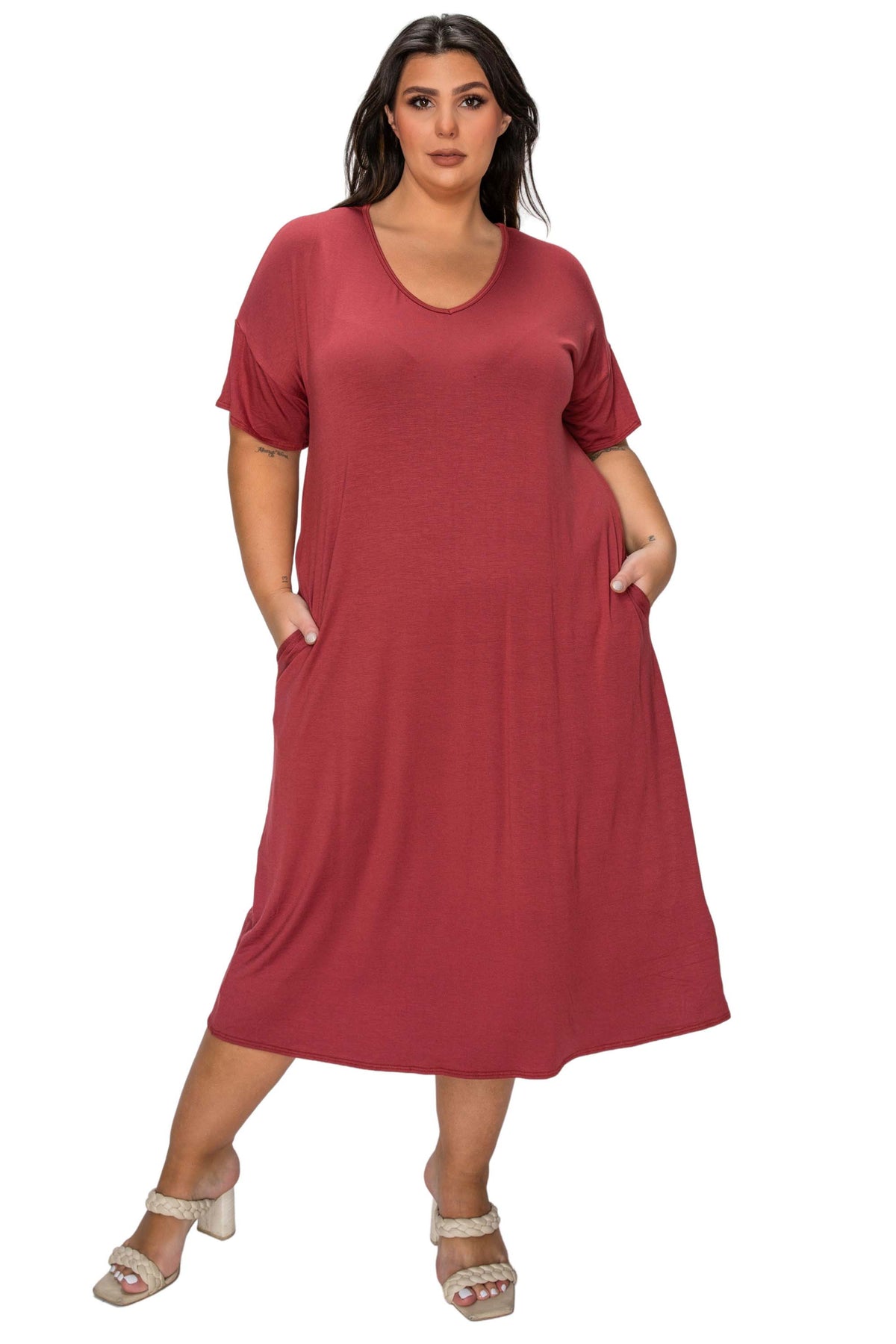 Olivia Pocket Midi Dress