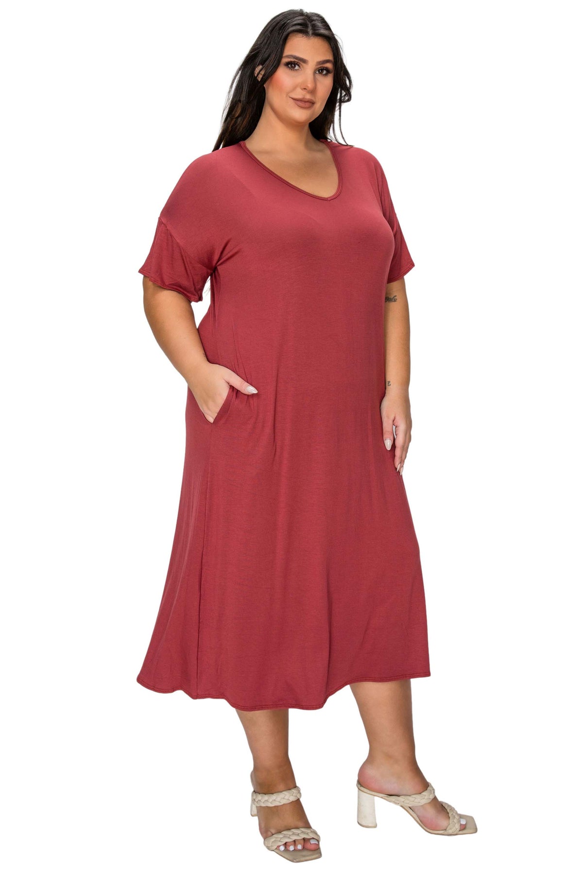 Olivia Pocket Midi Dress