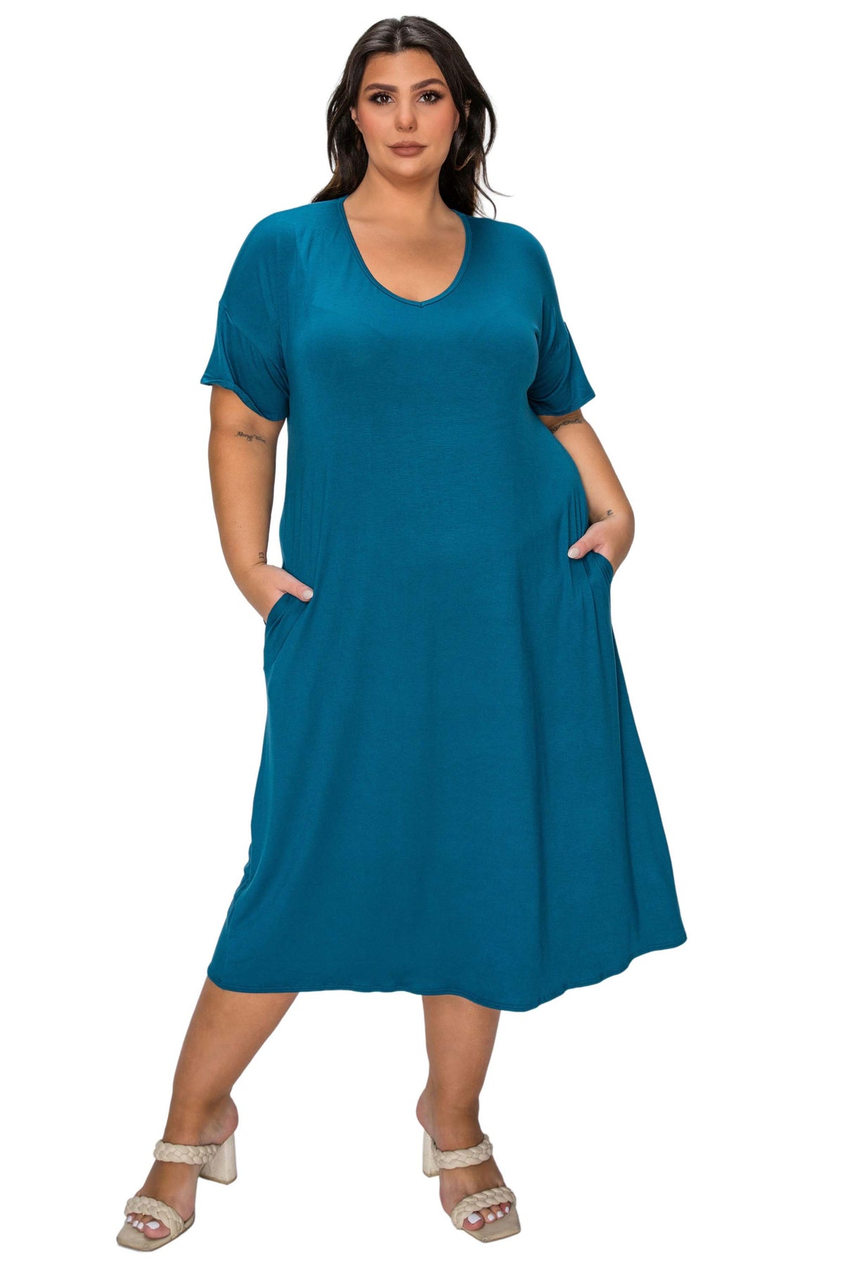 Olivia Pocket Midi Dress