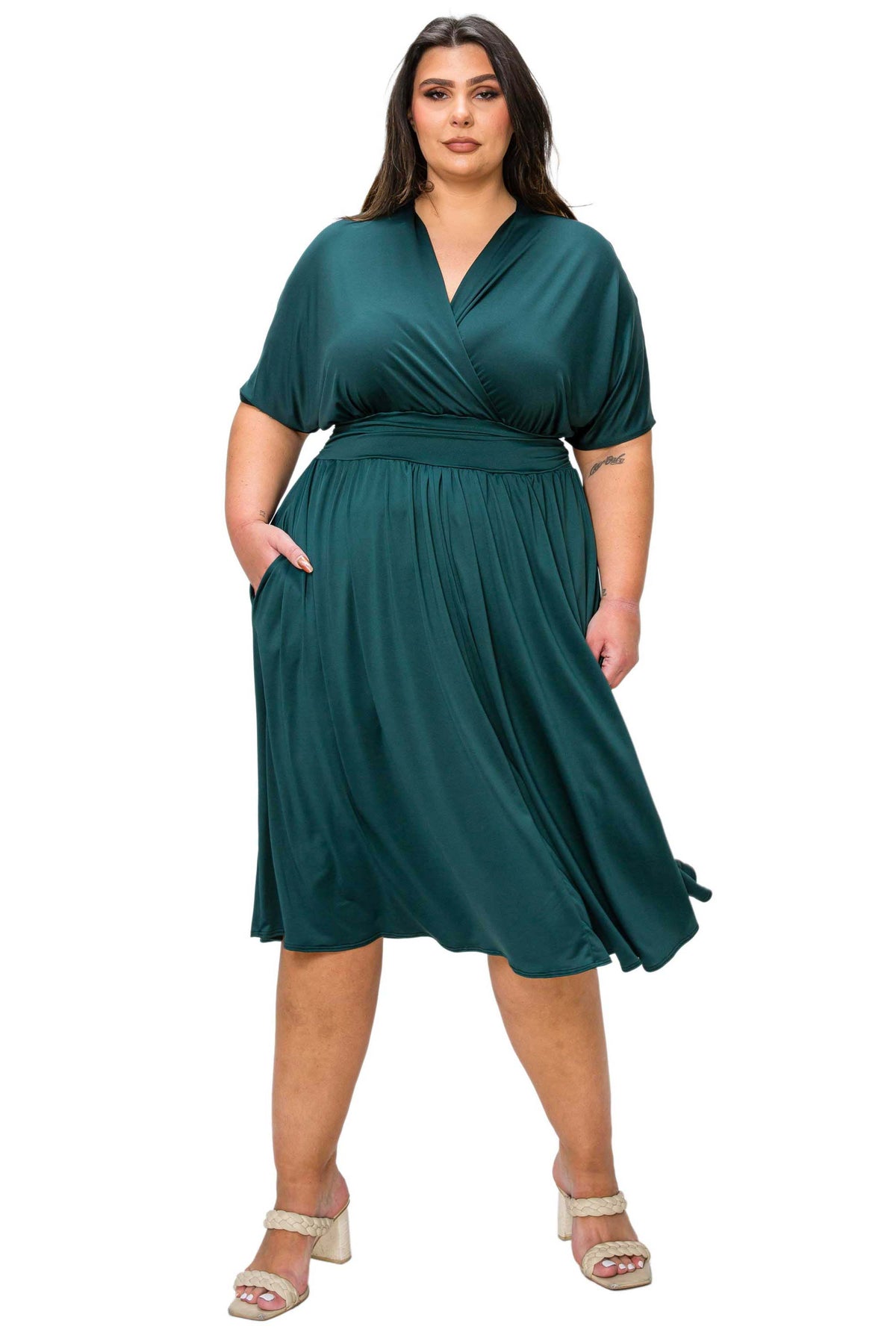 Cyra Empire Waist Midi Dress