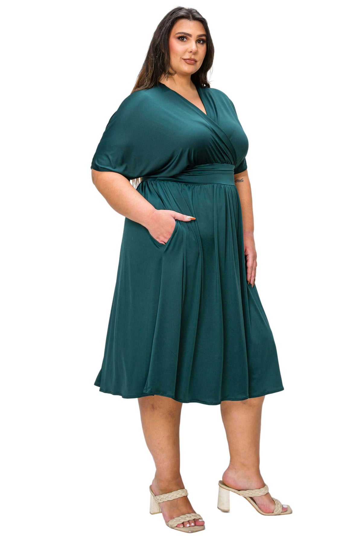 Cyra Empire Waist Midi Dress