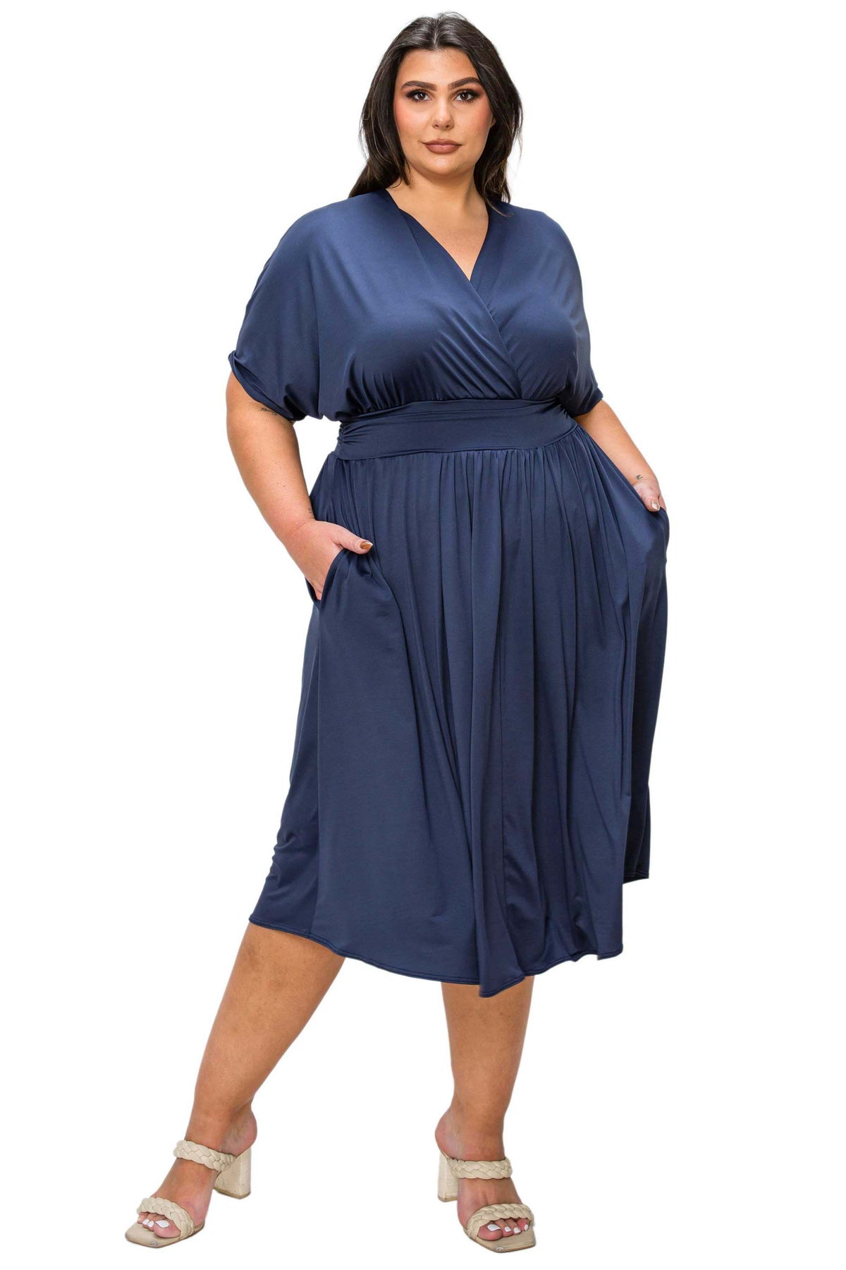 Cyra Empire Waist Midi Dress