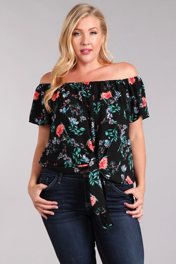 Relaxed Floral Top - L I V D