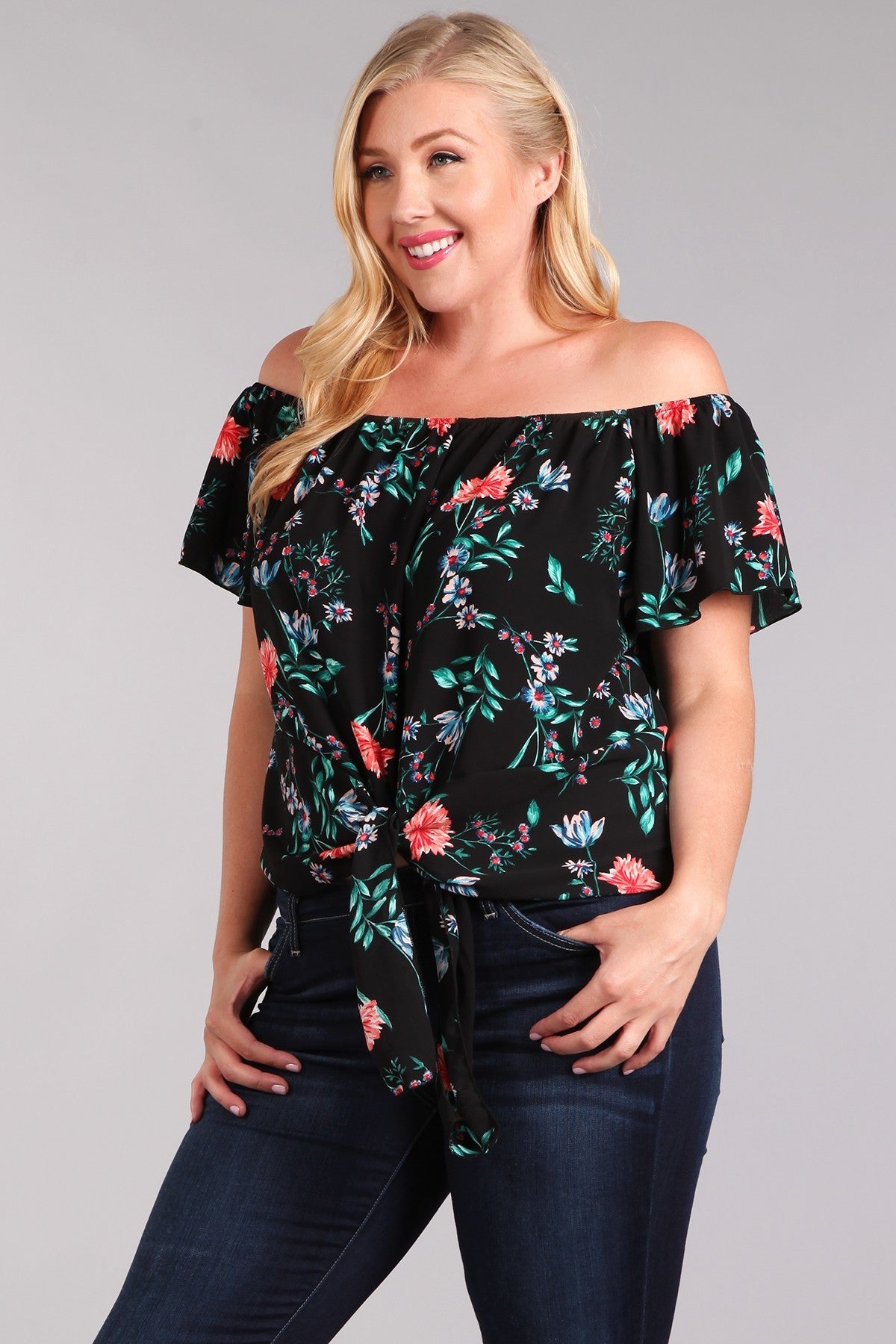 Relaxed Floral Top - L I V D