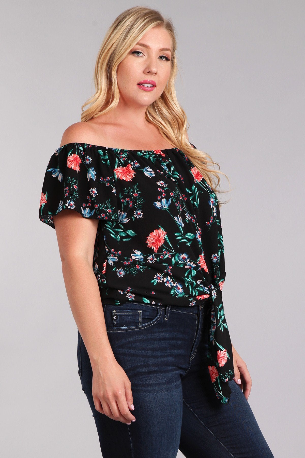 Relaxed Floral Top - L I V D