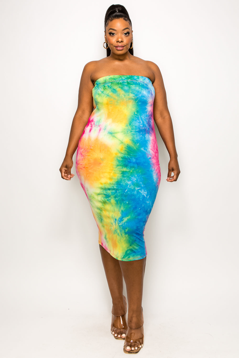 Tie Dye Basic Tube Dress