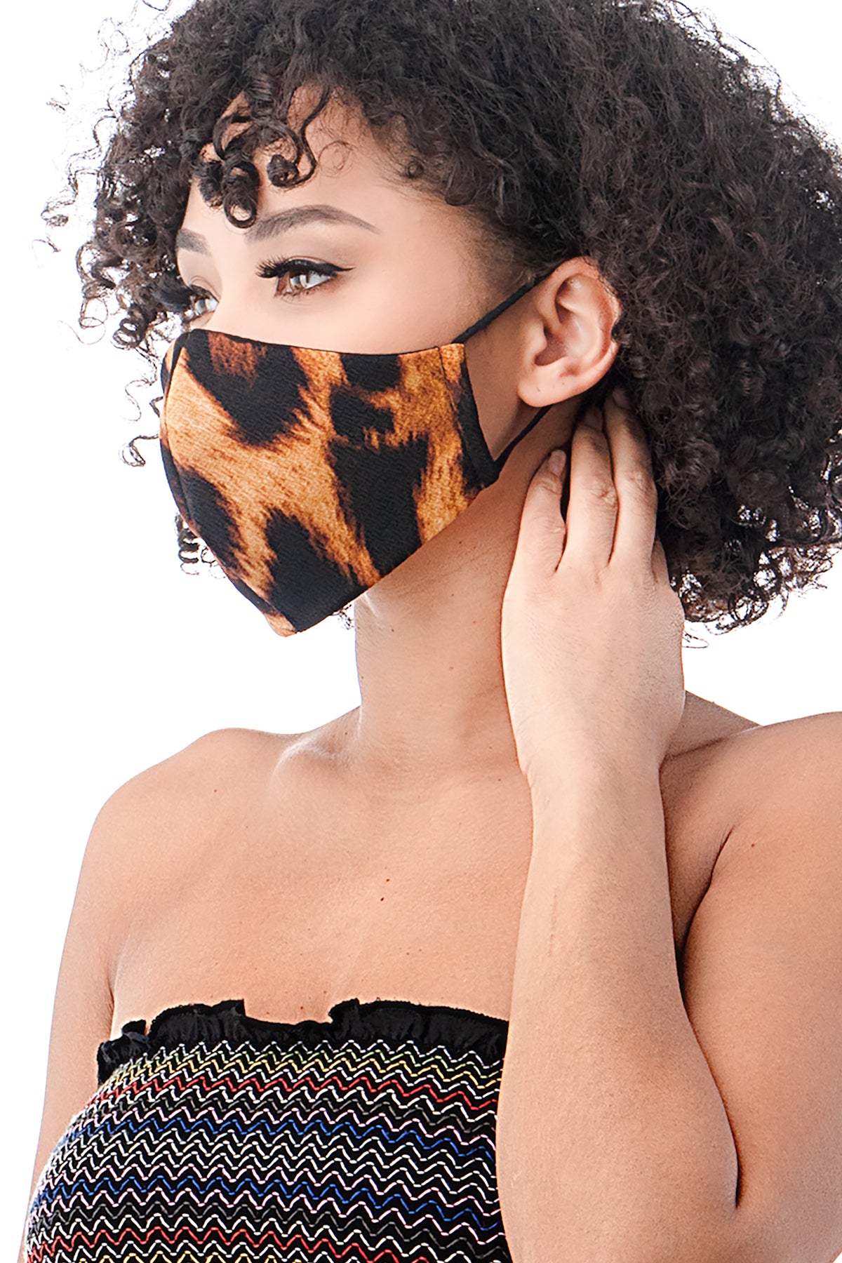 livd contemporary plus size fashion leopard mask