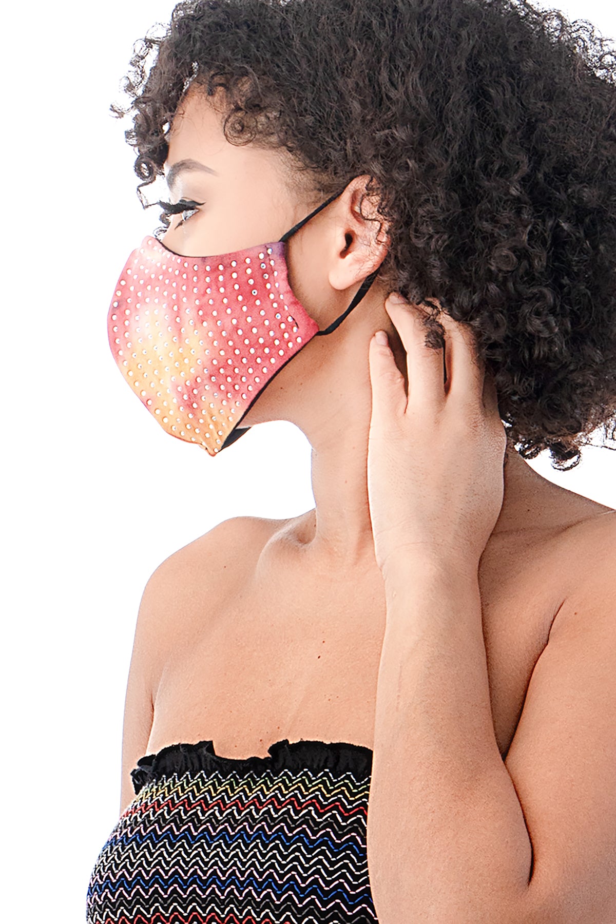 Embellished Tie Dye Masks - L I V D