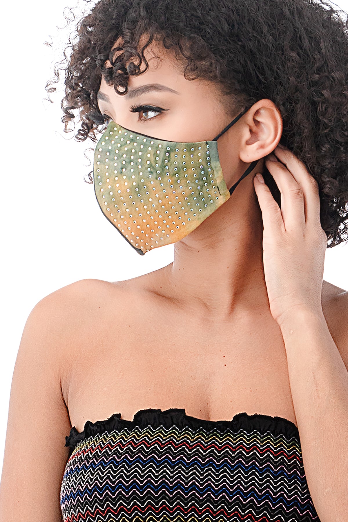 Embellished Tie Dye Masks - L I V D