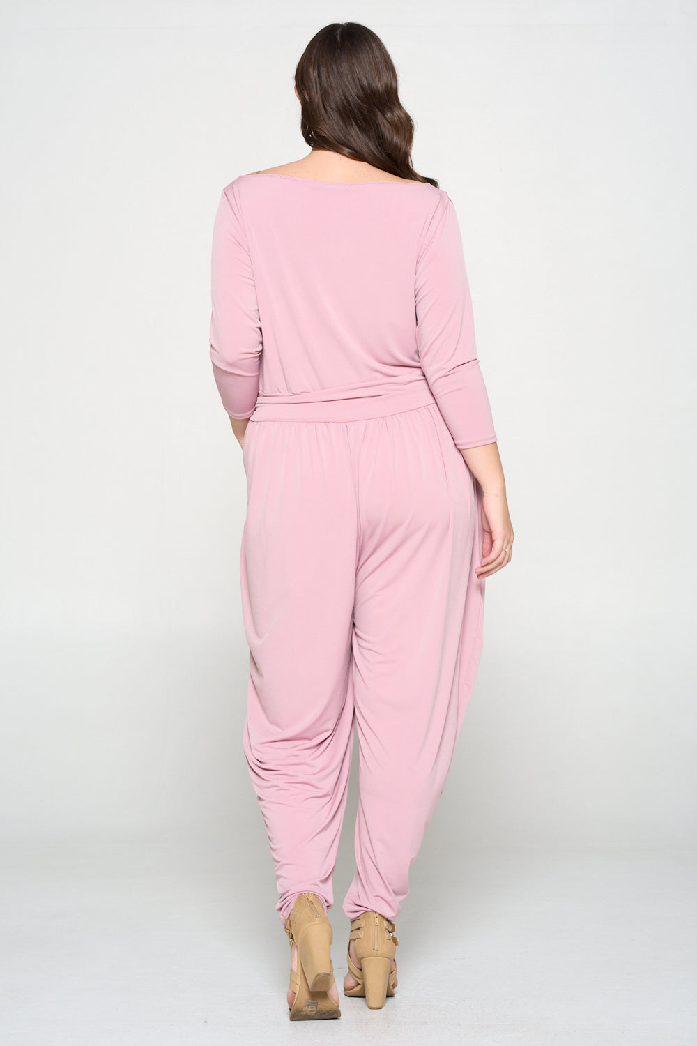 plus size boutique ity jumpsuit blush