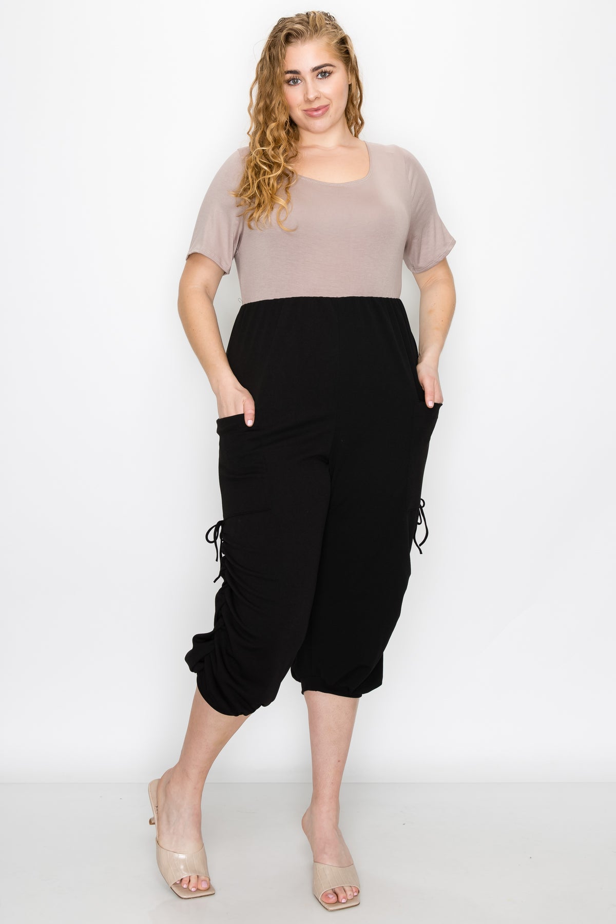 Colorblock Eternal Pocket Jumpsuit - L I V D