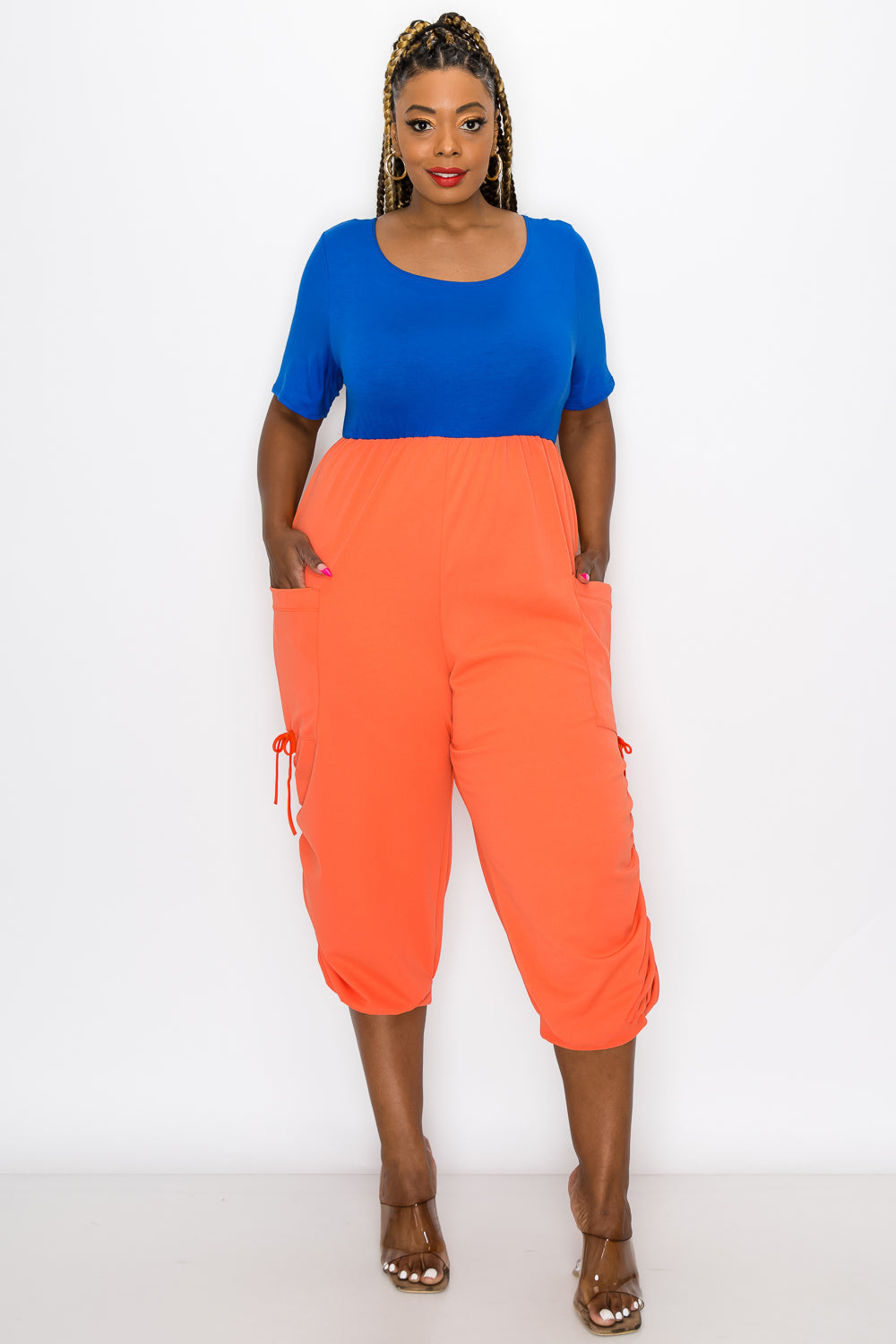 Colorblock Eternal Pocket Jumpsuit - L I V D