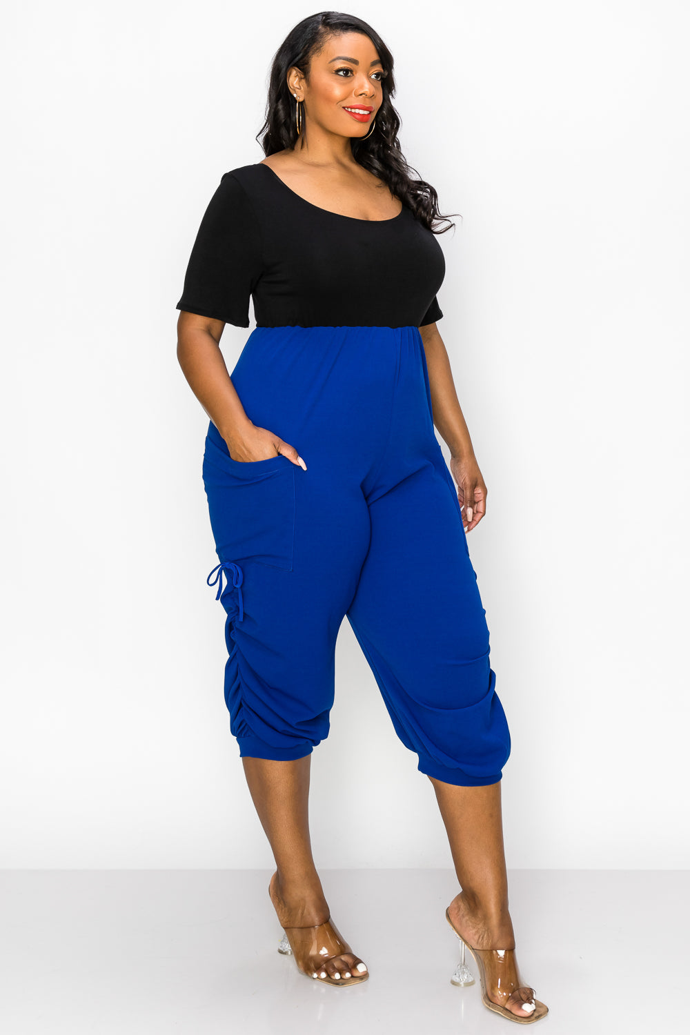 Colorblock Eternal Pocket Jumpsuit - L I V D