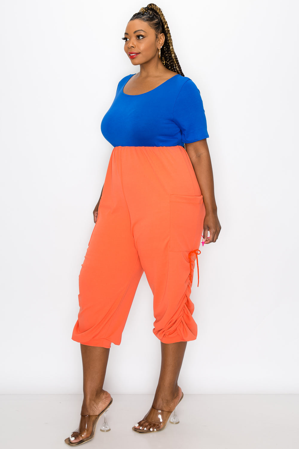 Colorblock Eternal Pocket Jumpsuit - L I V D