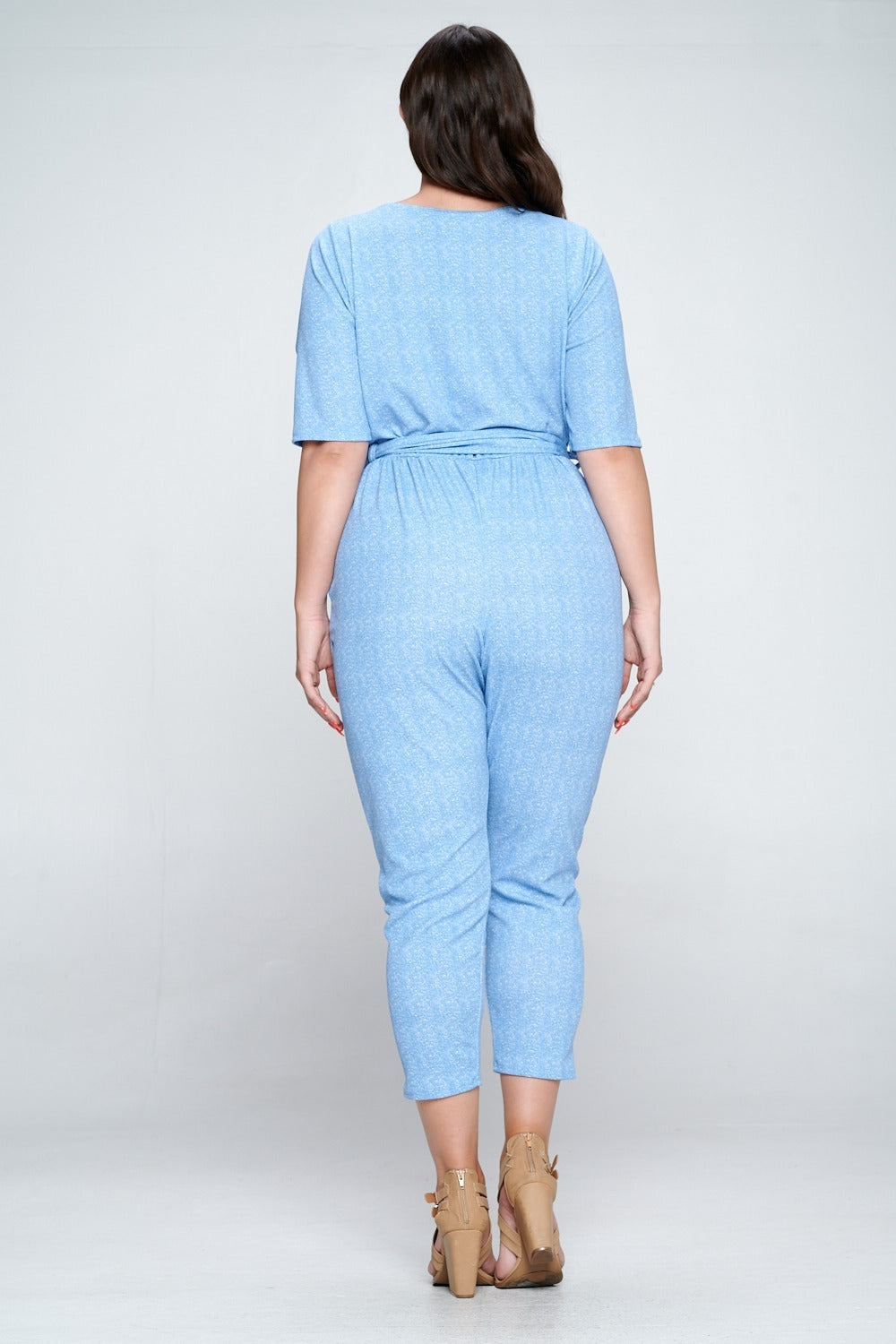 Wrap Denim Jumpsuit - L I V D