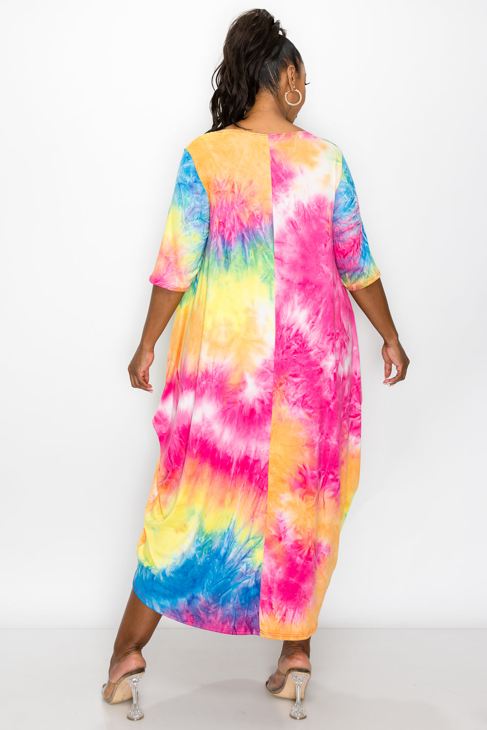 Tie Dye Harem Midi Dress - L I V D