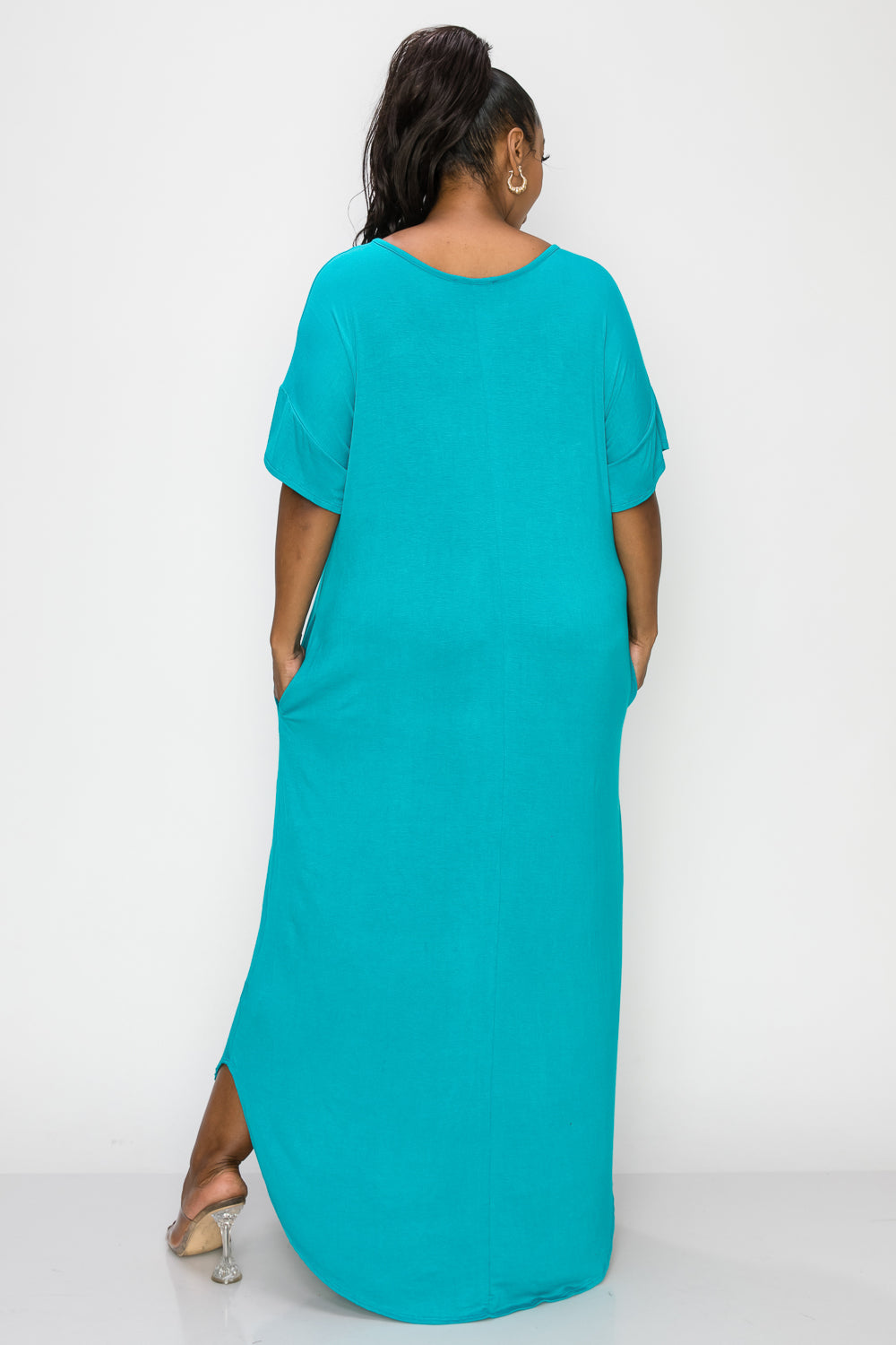 Short Sleeve Maxi Dress - L I V D