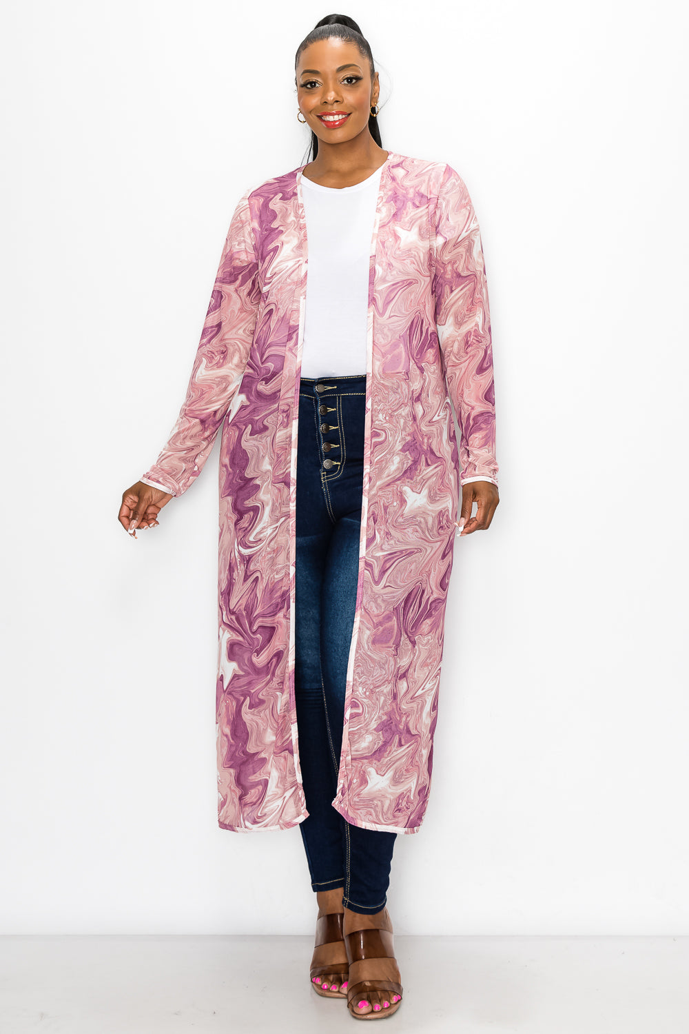 Vers Marble Sheer Duster - L I V D