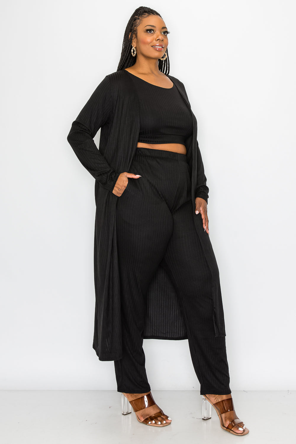 Khloe Three Piece Rib Set - L I V D