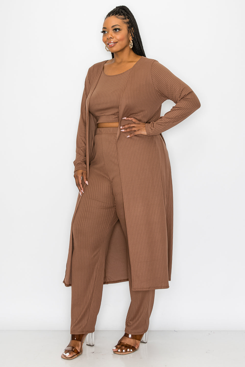 Khloe Three Piece Rib Set - L I V D