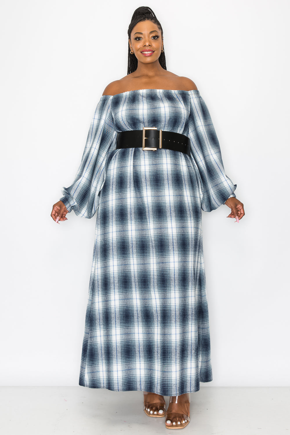 Zoe Flannel Maxi Dress