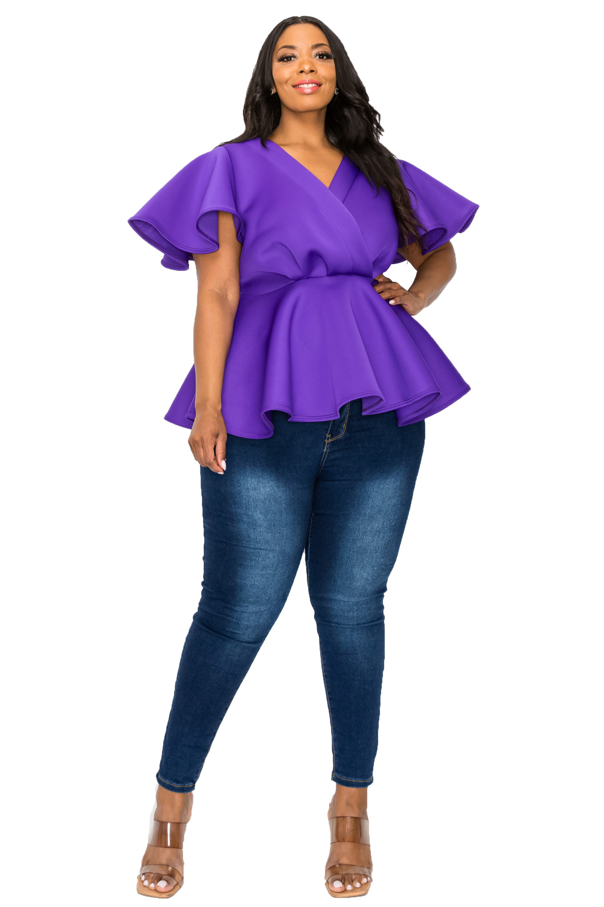 Siobhan Peplum Top L I V D