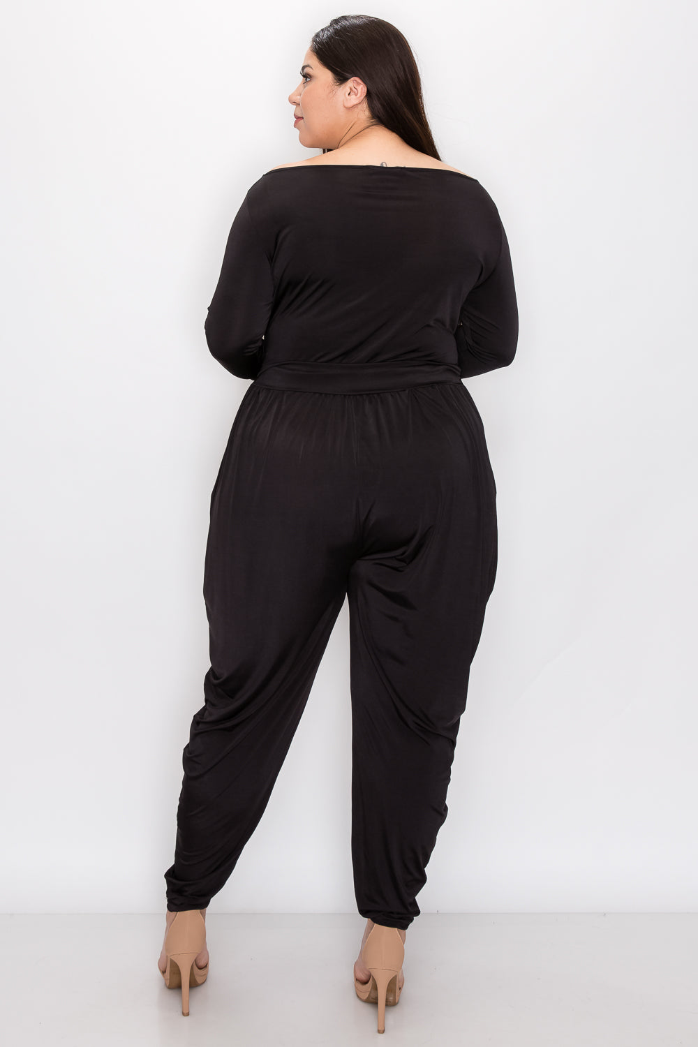 plus size boutique ity jumpsuit black