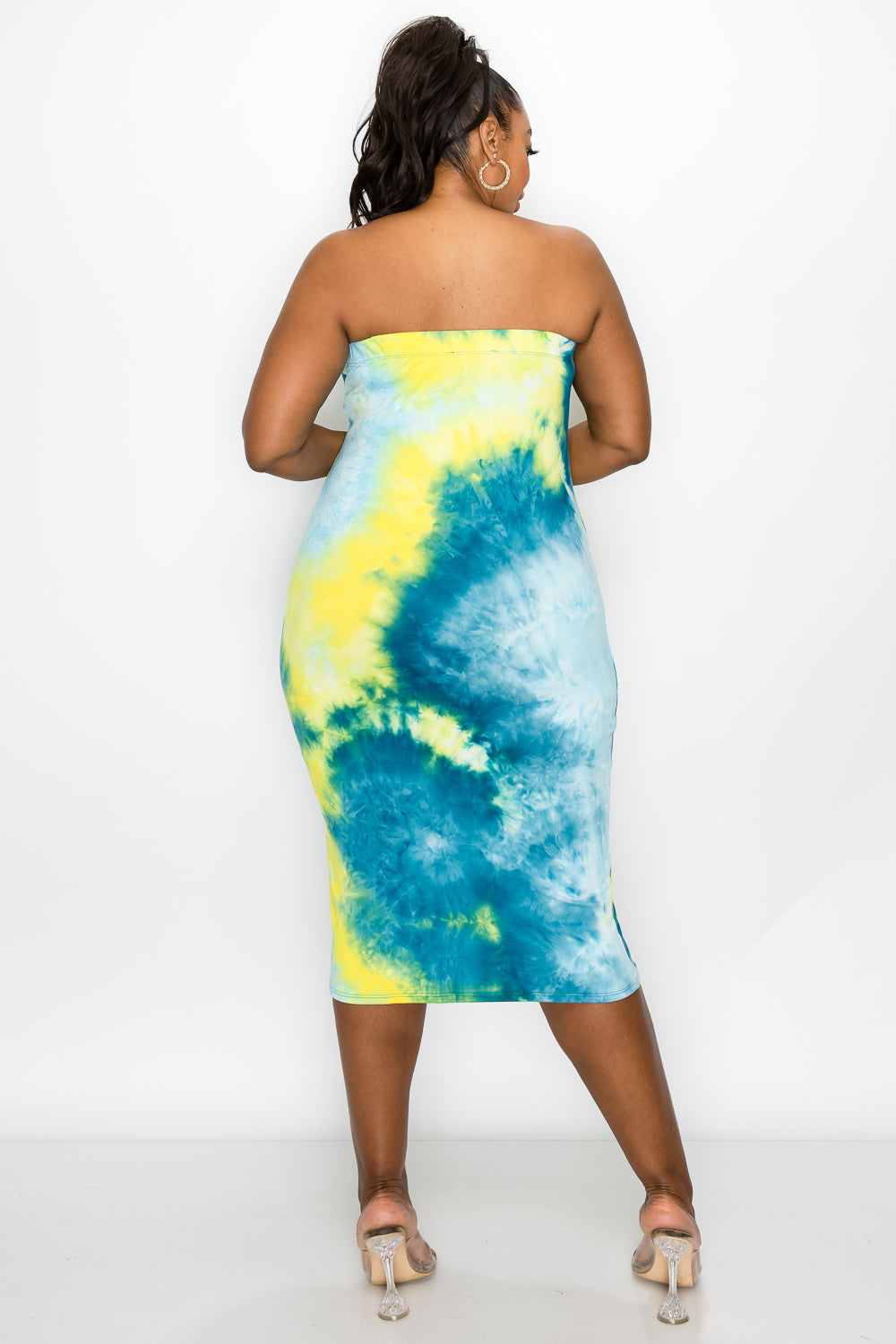 Tie Dye Basic Tube Dress - L I V D