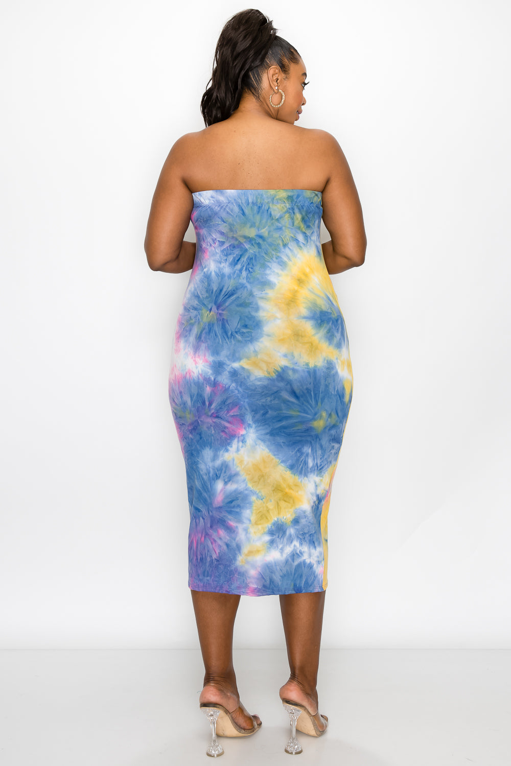 Tie Dye Basic Tube Dress - L I V D